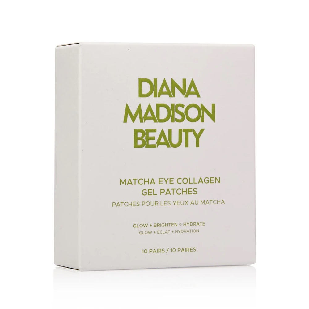NIB DIANA MADISON BEAUTY Matcha Eye Collagen Gel Eye Patches 10 Pairs
